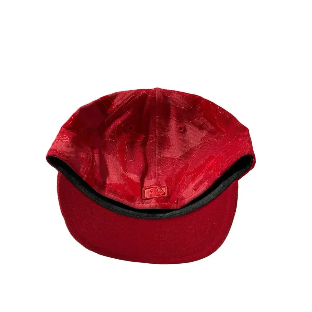 RARE Exclusive New Era 59Fifty 7 New York Yankees RED Hat Cap DISCONTINUED